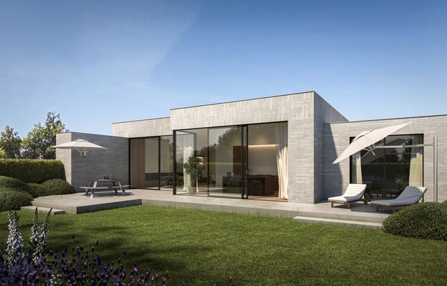 Umbrosa Paraflex Wall on a modern house
